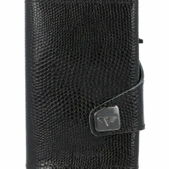 Tru Virtu Visitenkartenetuis<Click & Slide Kreditkartenetui RFID Leder 6,5 cm black-bla