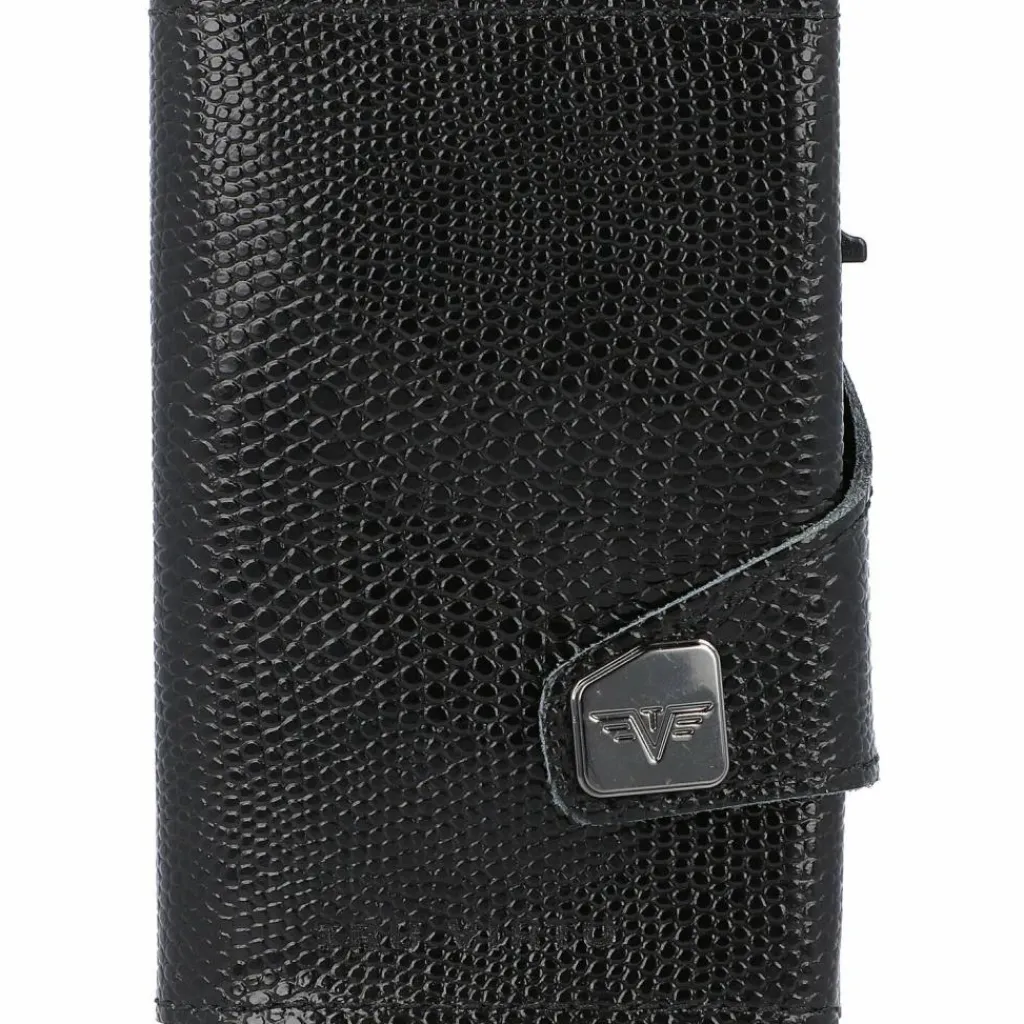 Tru Virtu Visitenkartenetuis<Click & Slide Kreditkartenetui RFID Leder 6,5 cm black-bla