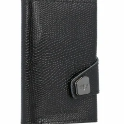 Tru Virtu Visitenkartenetuis<Click & Slide Kreditkartenetui RFID Leder 6,5 cm black-bla