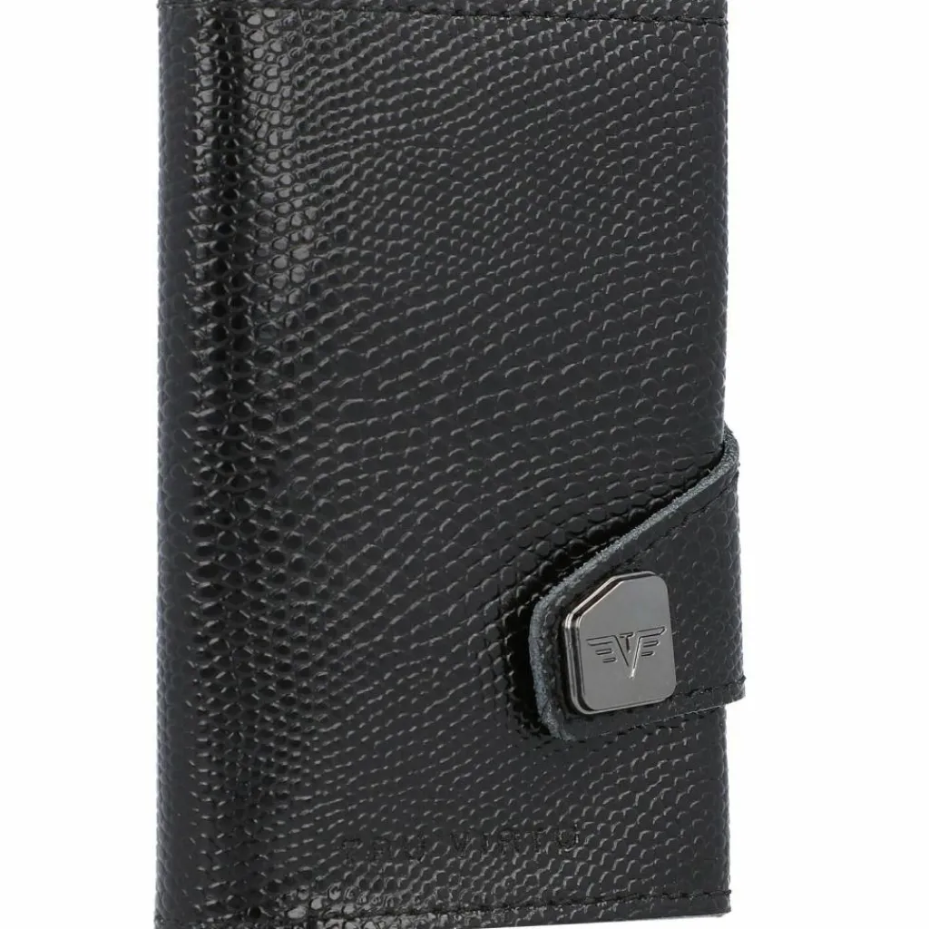 Tru Virtu Visitenkartenetuis<Click & Slide Kreditkartenetui RFID Leder 6,5 cm black-bla