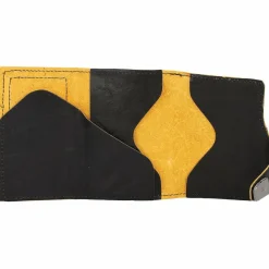 Tru Virtu Visitenkartenetuis<Click & Slide Kreditkartenetui RFID Leder 6,5 cm black-yell-gold