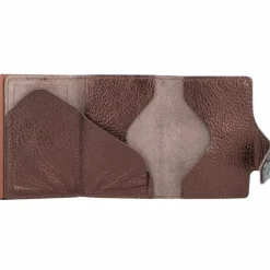 Hot Tru Virtu Click & Slide Kreditkartenetui RFID Leder 6,5 cm metallic-brown