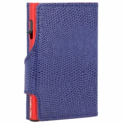 Best Tru Virtu Click & Slide Kreditkartenetui RFID Leder 6,5 cm violet-re