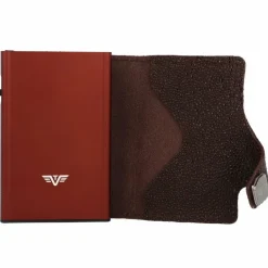 Tru Virtu Click & Slide Kreditkartenetui Geldbörse RFID Leder 6,5 cm brown-brown