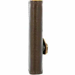 Sale Tru Virtu Click & Slide Kreditkartenetui RFID Leder 6,5 cm mossgreen-y-gol