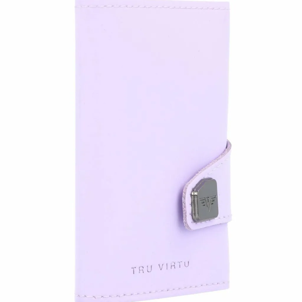 Discount Tru Virtu Click & Slide Kreditkartenetui Geldbörse RFID Leder 6,5 cm matt-silver