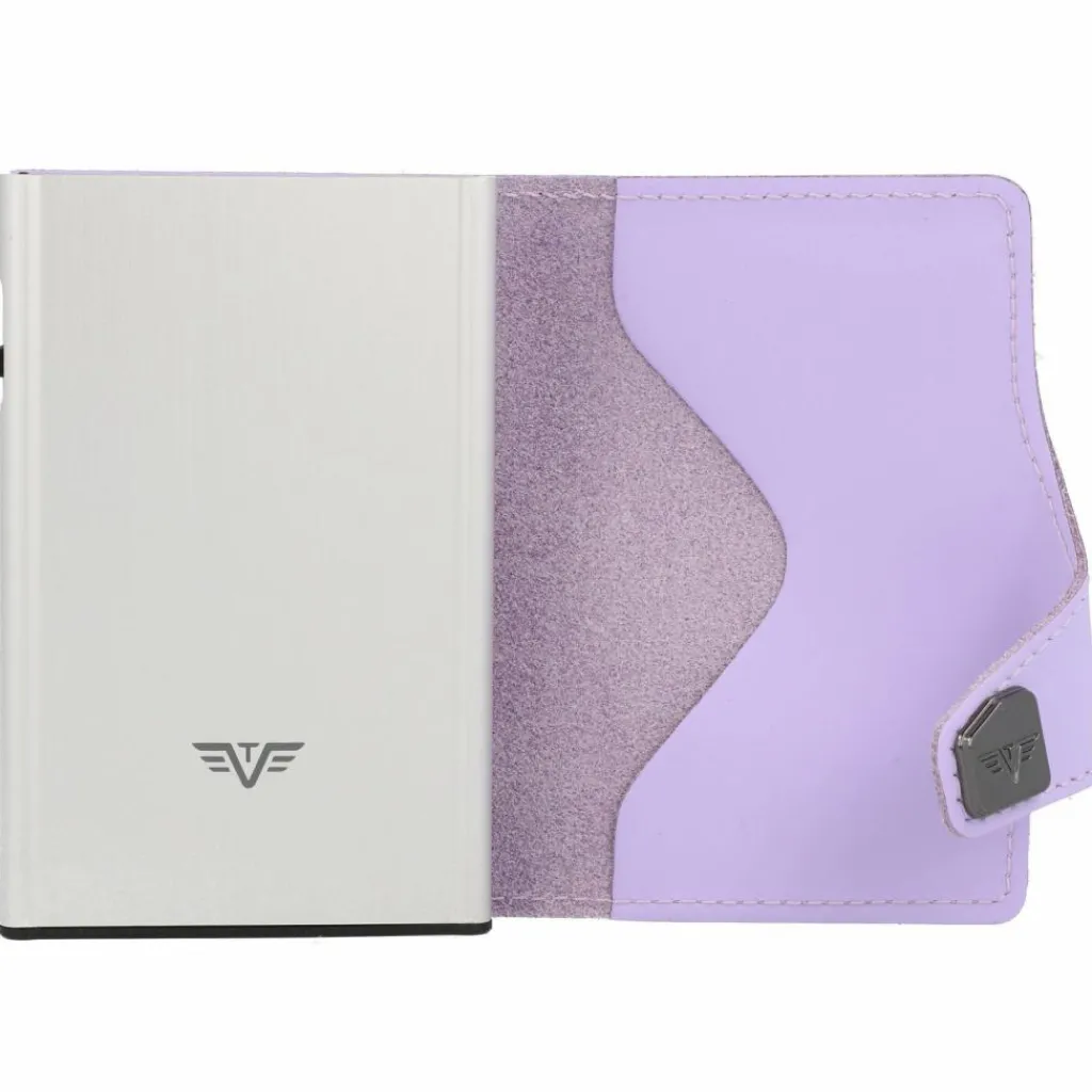 Discount Tru Virtu Click & Slide Kreditkartenetui Geldbörse RFID Leder 6,5 cm matt-silver