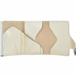 Outlet Tru Virtu Click & Slide Kreditkartenetui Geldbörse RFID Leder 6,5 cm Aluminium Core silver