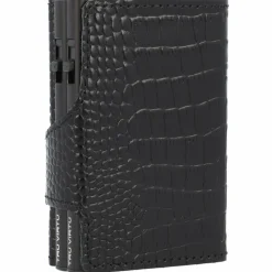 Online Tru Virtu Click & Slide Kreditkartenetui Geldbörse RFID Leder 6,5 cm black-black