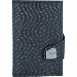 Discount Tru Virtu Click & Slide Kreditkartenetui Geldbörse RFID Leder 6,5 cm Aluminium Core black