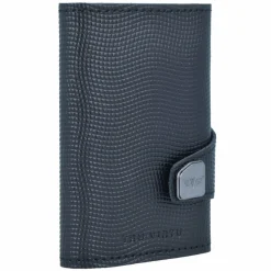 Discount Tru Virtu Click & Slide Kreditkartenetui Geldbörse RFID Leder 6,5 cm Aluminium Core black