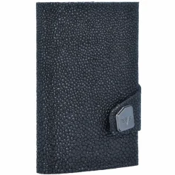 Tru Virtu Click & Slide Sting Kreditkartenetui Geldbörse Leder 6,5 cm Aluminium Core black