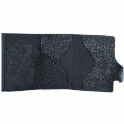 Tru Virtu Click & Slide Sting Kreditkartenetui Geldbörse Leder 6,5 cm Aluminium Core black