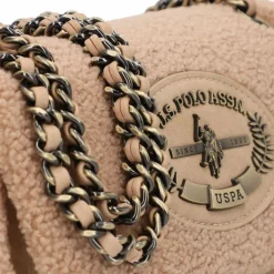 Hot U.S. Polo Assn. Holly Schultertasche S 23.5 cm beige
