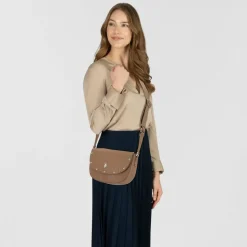 New U.S. Polo Assn. Upton Schultertasche 23 cm taupe