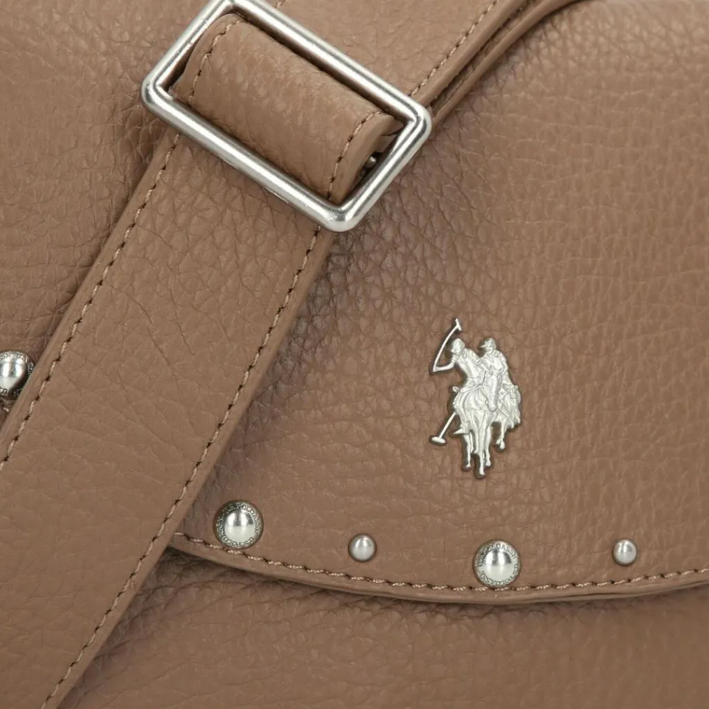 New U.S. Polo Assn. Upton Schultertasche 23 cm taupe