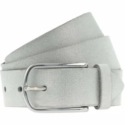 Hot Vanzetti Gürtel Leder white-silver