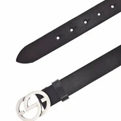 Vanzetti Damengürtel<Gürtel Leder schwarz