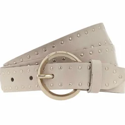 Vanzetti Damengürtel<Nietengürtel Leder cream