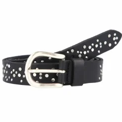 Vanzetti Damengürtel<Nietengürtel Leder schwarz