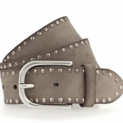 Vanzetti Damengürtel<Nietengürtel Leder taupe