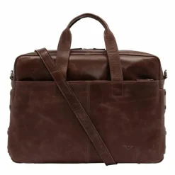 Voi Laptoptaschen|Aktentaschen<City Cowboy Aktentasche Leder 41 cm Laptopfach braun