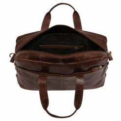 Voi Laptoptaschen|Aktentaschen<City Cowboy Aktentasche Leder 41 cm Laptopfach braun