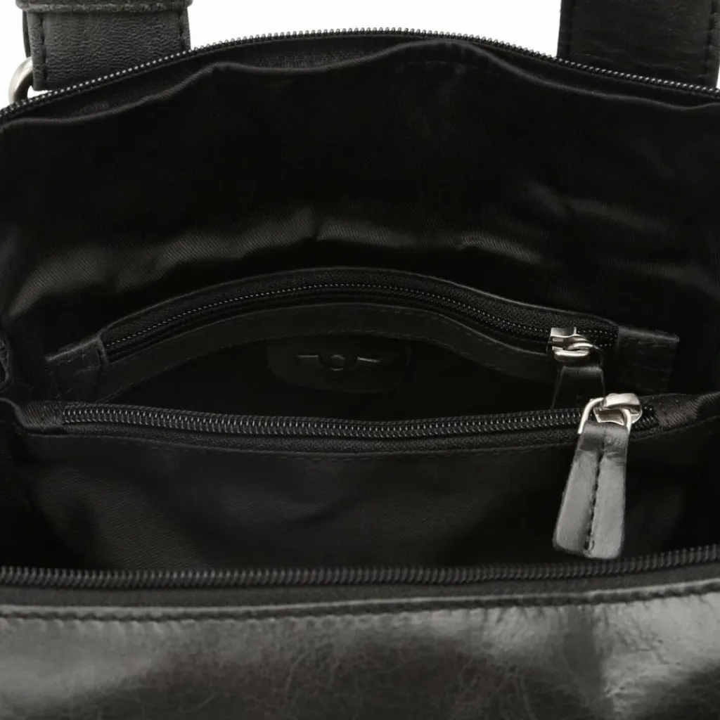 Voi Umhängetaschen<City Cowboy Umhängetasche Leder 20 cm schwarz