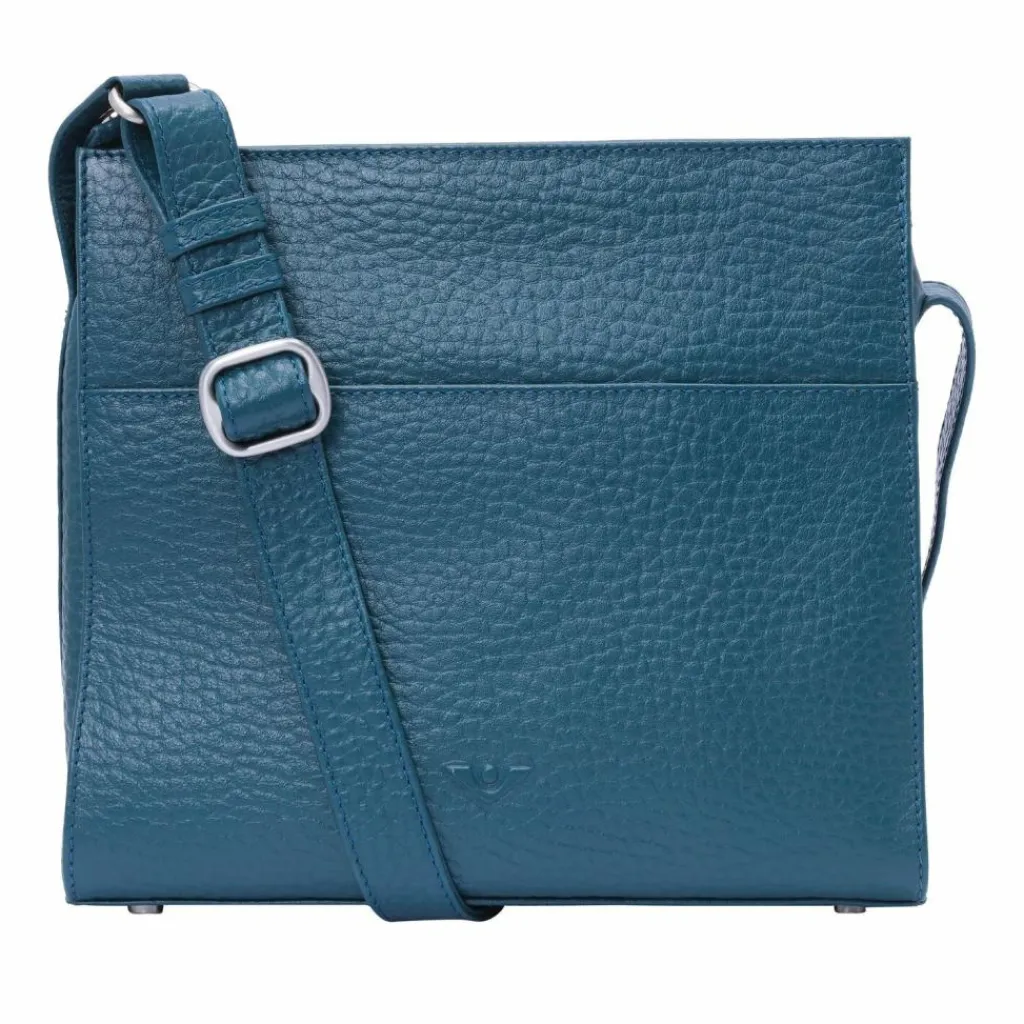 Voi Umhängetaschen<Hirsch Candice Umhängetasche Leder 24 cm petrol