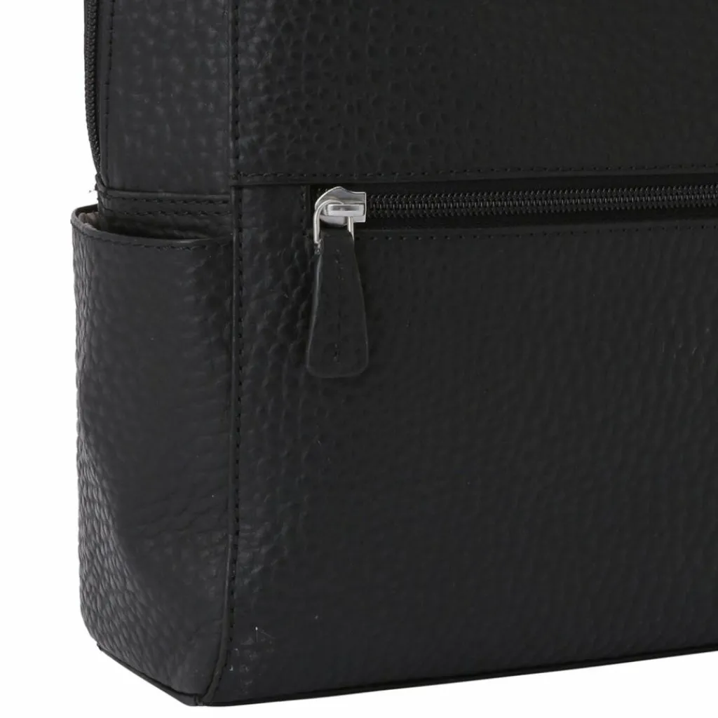 Voi Lederrucksäcke|City Rucksäcke<Hirsch City Rucksack Leder 29.5 cm schwarz