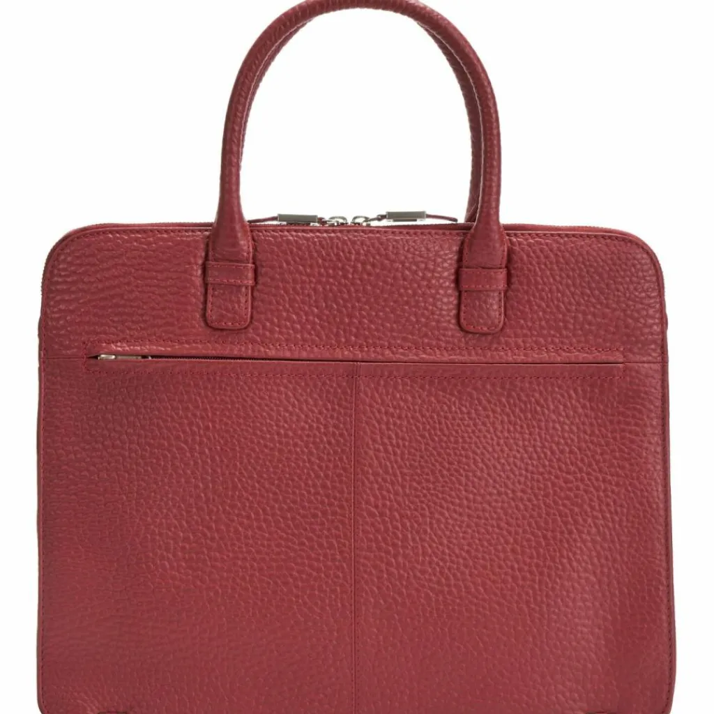 Voi Henkeltaschen<Hirsch Danielle Handtasche Leder 39 cm Laptopfach granat