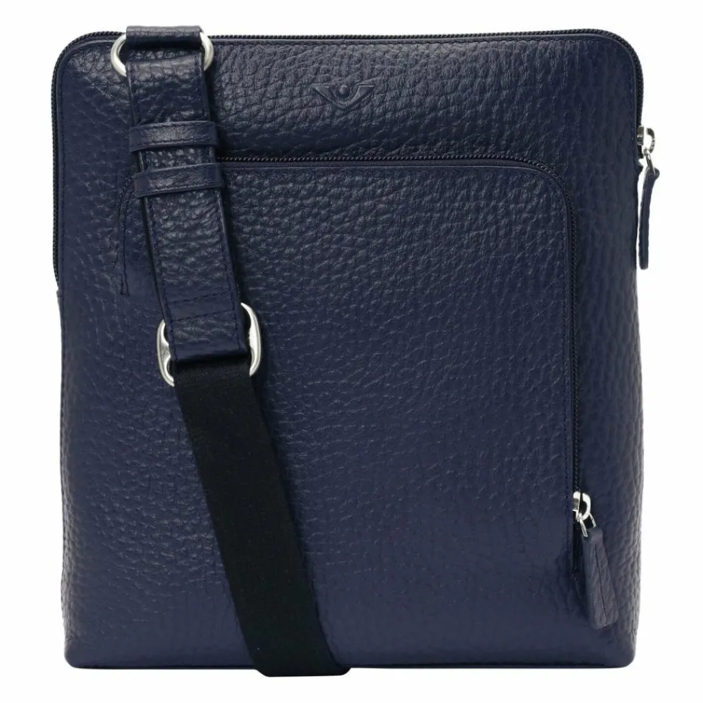 Voi Umhängetaschen<Hirsch Era Umhängetasche Leder 23 cm blau