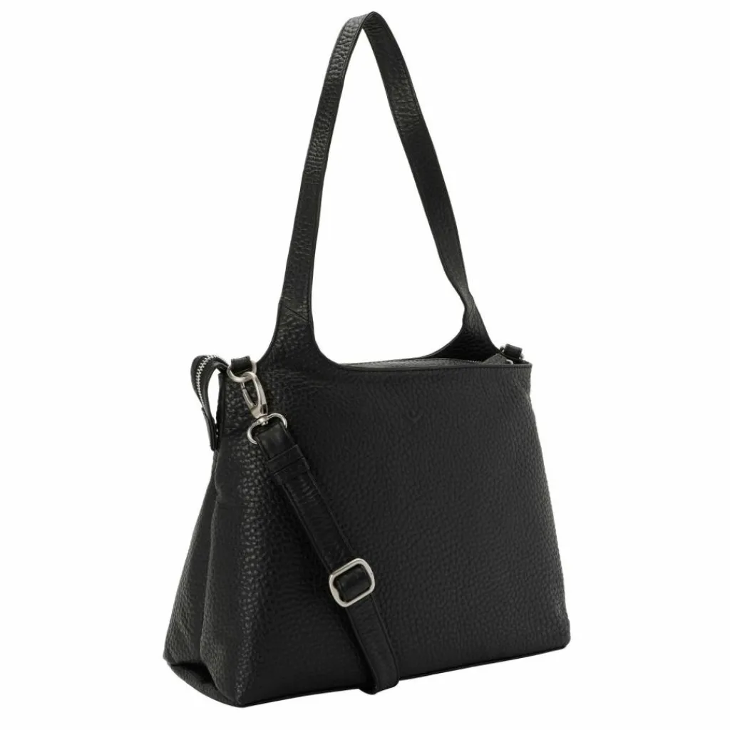 Clearance Voi Hirsch Gisela Schultertasche Leder 34 cm schwarz