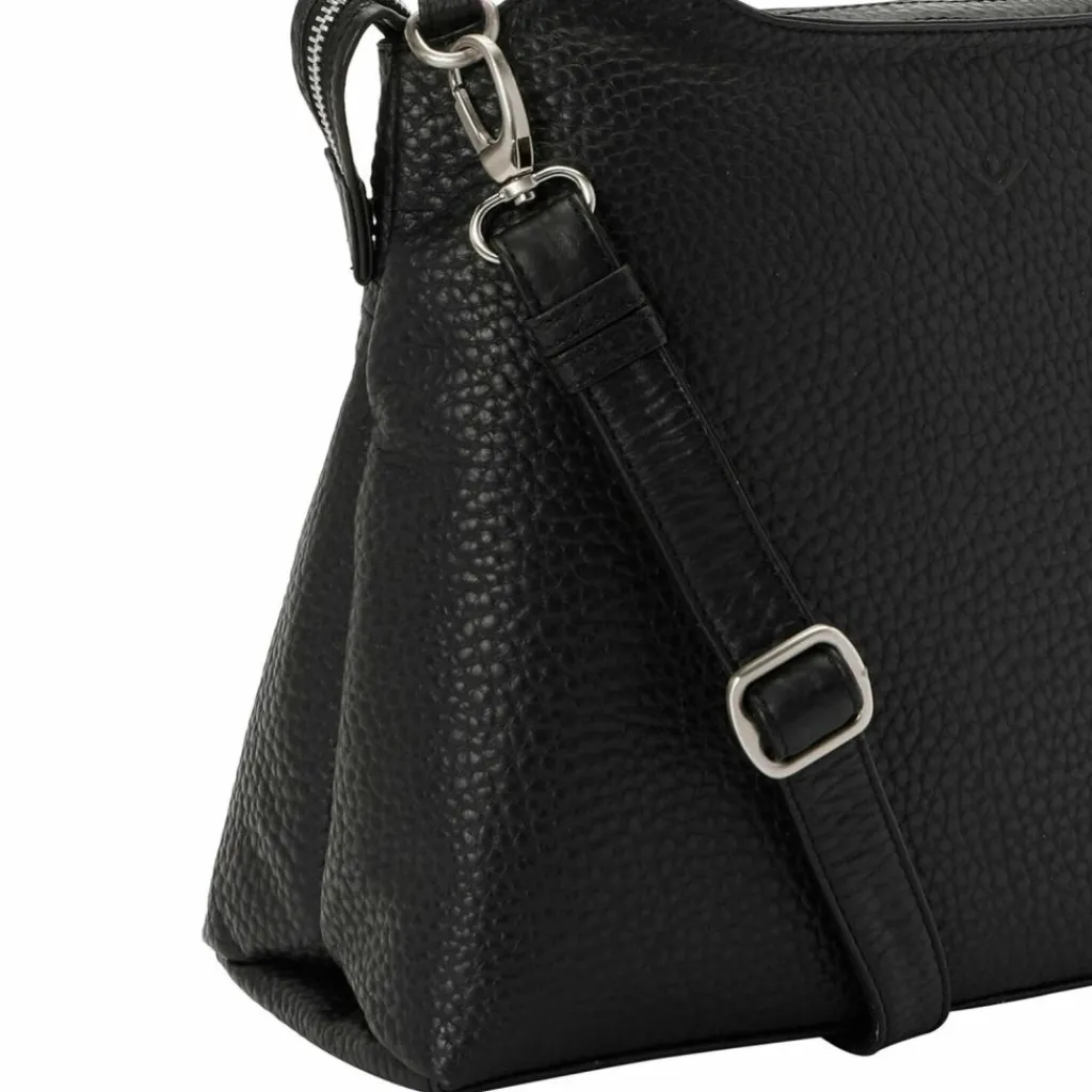 Clearance Voi Hirsch Gisela Schultertasche Leder 34 cm schwarz