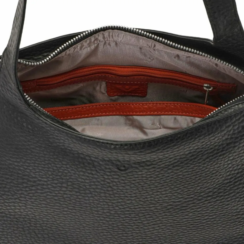 Clearance Voi Hirsch Gisela Schultertasche Leder 34 cm schwarz