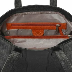 Voi Henkeltaschen|Schultertaschen<Hirsch Mandira Schultertasche Leder 29 cm schwarz