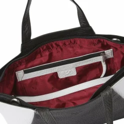 Voi Shopper|Henkeltaschen<Hirsch Shopper Tasche Leder 31.5 cm schwarz-weiss