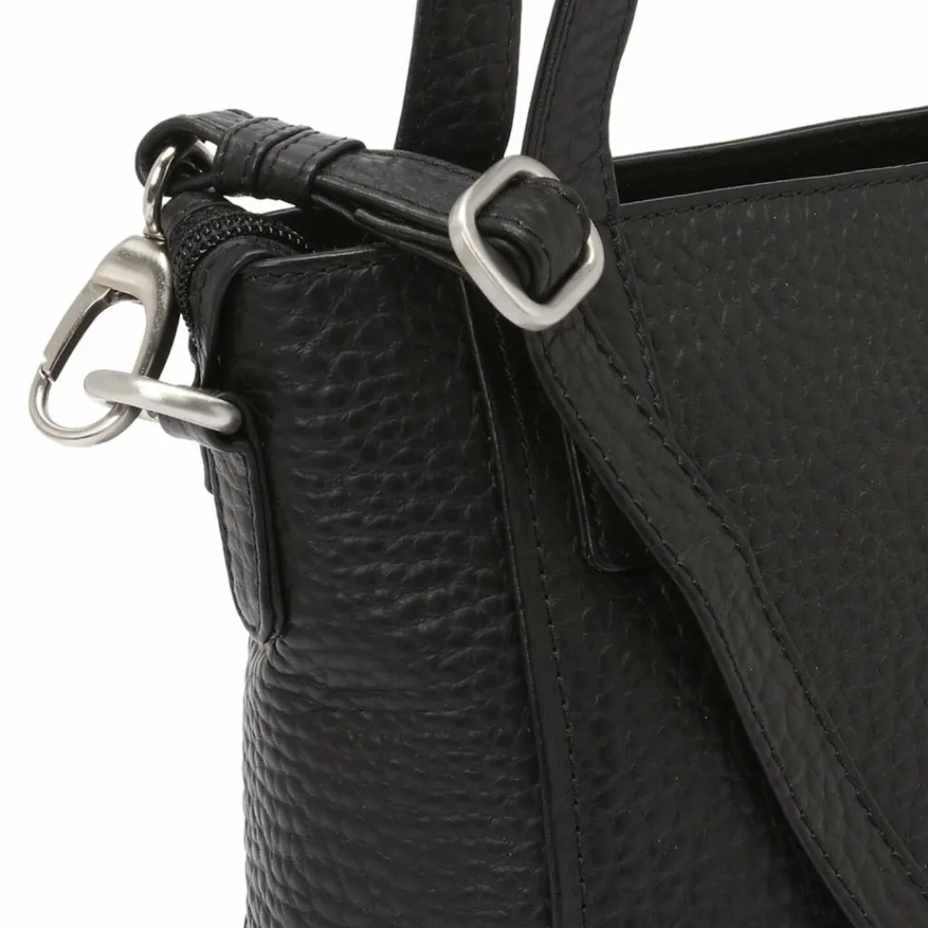 Hot Voi Hirsch Verona Schultertasche Leder 19.5 cm schwarz