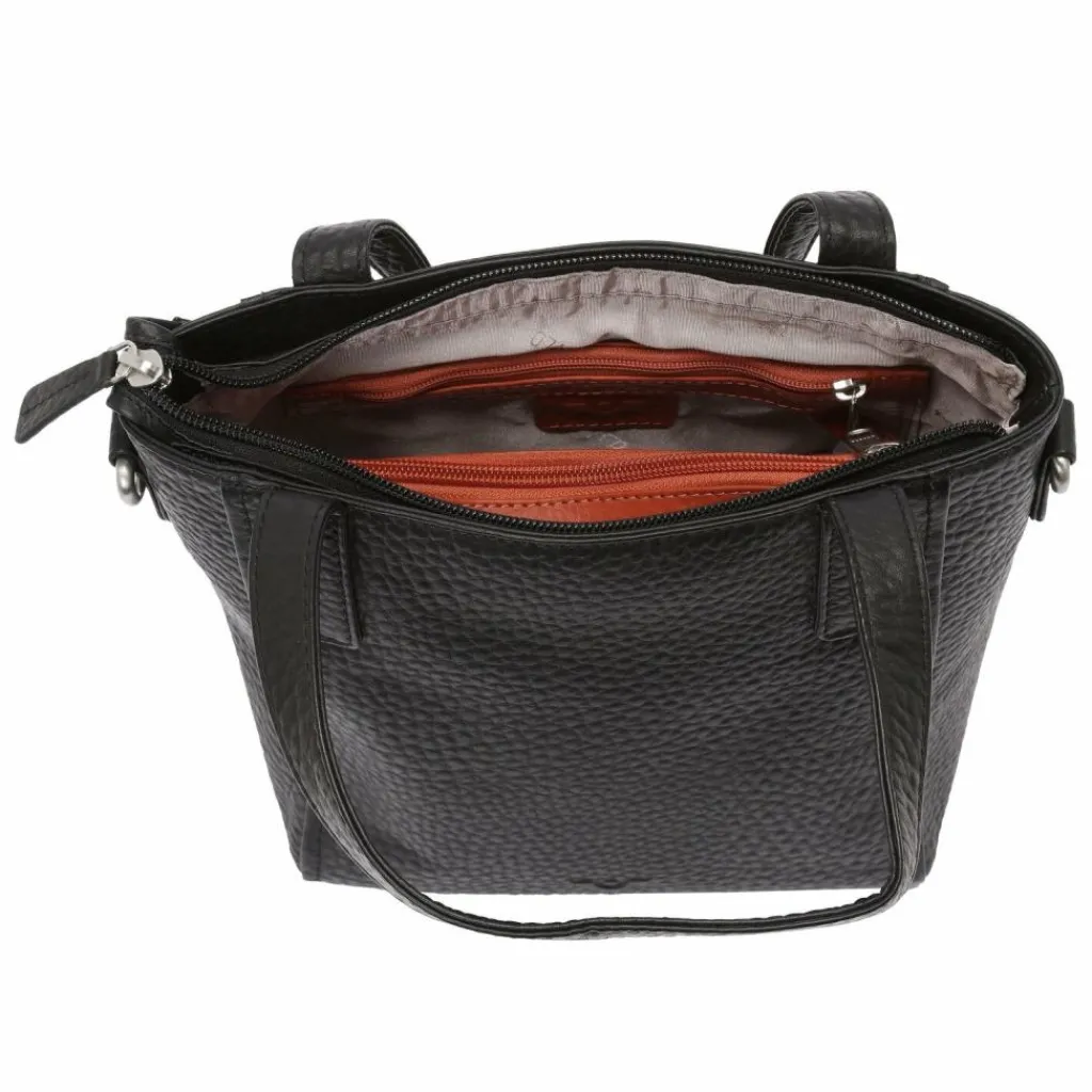 Hot Voi Hirsch Verona Schultertasche Leder 19.5 cm schwarz