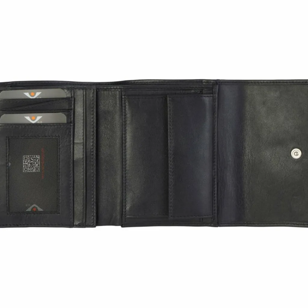 Voi Soft Jodie Geldbörse Leder 12 cm schwarz