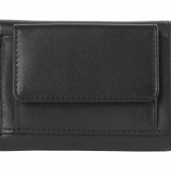 Voi Herrengeldbörsen Querformat|Damengeldbörsen Querformat<Soft Toni Geldbörse Leder 9 cm schwarz