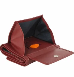 Voi Herrengeldbörsen Querformat|Damengeldbörsen Querformat<Soft Toni Geldbörse Leder 9 cm granat