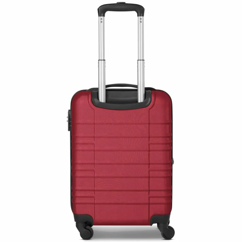 Clearance Wenger Amplar Evo 4 Rollen Kabinentrolley S 53 cm mit Dehnfalte ruby