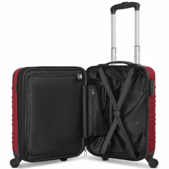 Clearance Wenger Amplar Evo 4 Rollen Kabinentrolley S 53 cm mit Dehnfalte ruby