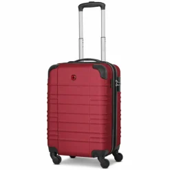 Clearance Wenger Amplar Evo 4 Rollen Kabinentrolley S 53 cm mit Dehnfalte ruby