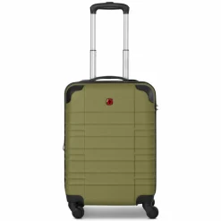Hot Wenger Amplar Evo 4 Rollen Kabinentrolley S 53 cm mit Dehnfalte olive