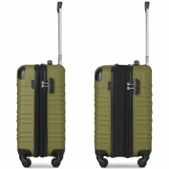 Hot Wenger Amplar Evo 4 Rollen Kabinentrolley S 53 cm mit Dehnfalte olive