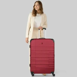 Discount Wenger Amplar Evo 4 Rollen Trolley L 75 cm mit Dehnfalte ruby