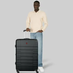 Discount Wenger Amplar Evo 4 Rollen Trolley L 75 cm mit Dehnfalte black