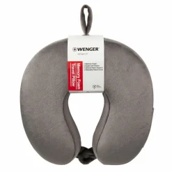 Sale Wenger Memory Foam Travel Neck Pillow grey